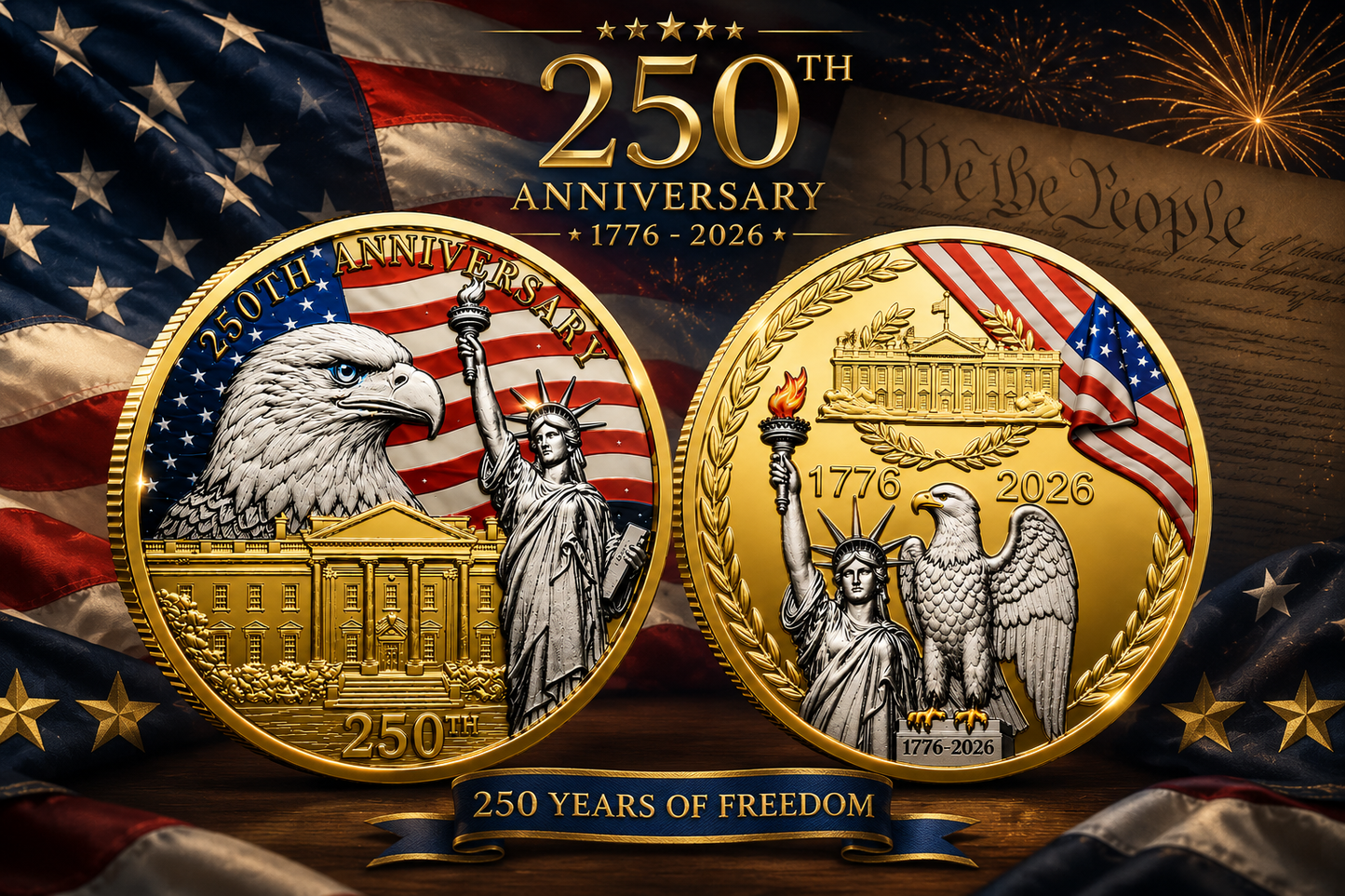 American 250 Freedom Coin
