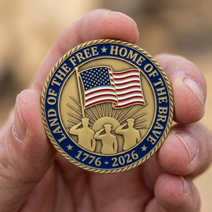 America's 250th Anniversary Veterans Commemorative Challenge Coin