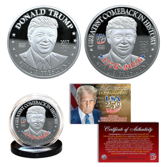 Trump USA 250 FLIP – NICKEL SILVER