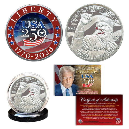 Trump USA 250 FIGHT – NICKEL SILVER