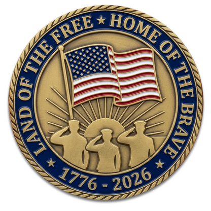 America's 250th Anniversary Veterans Commemorative Challenge Coin