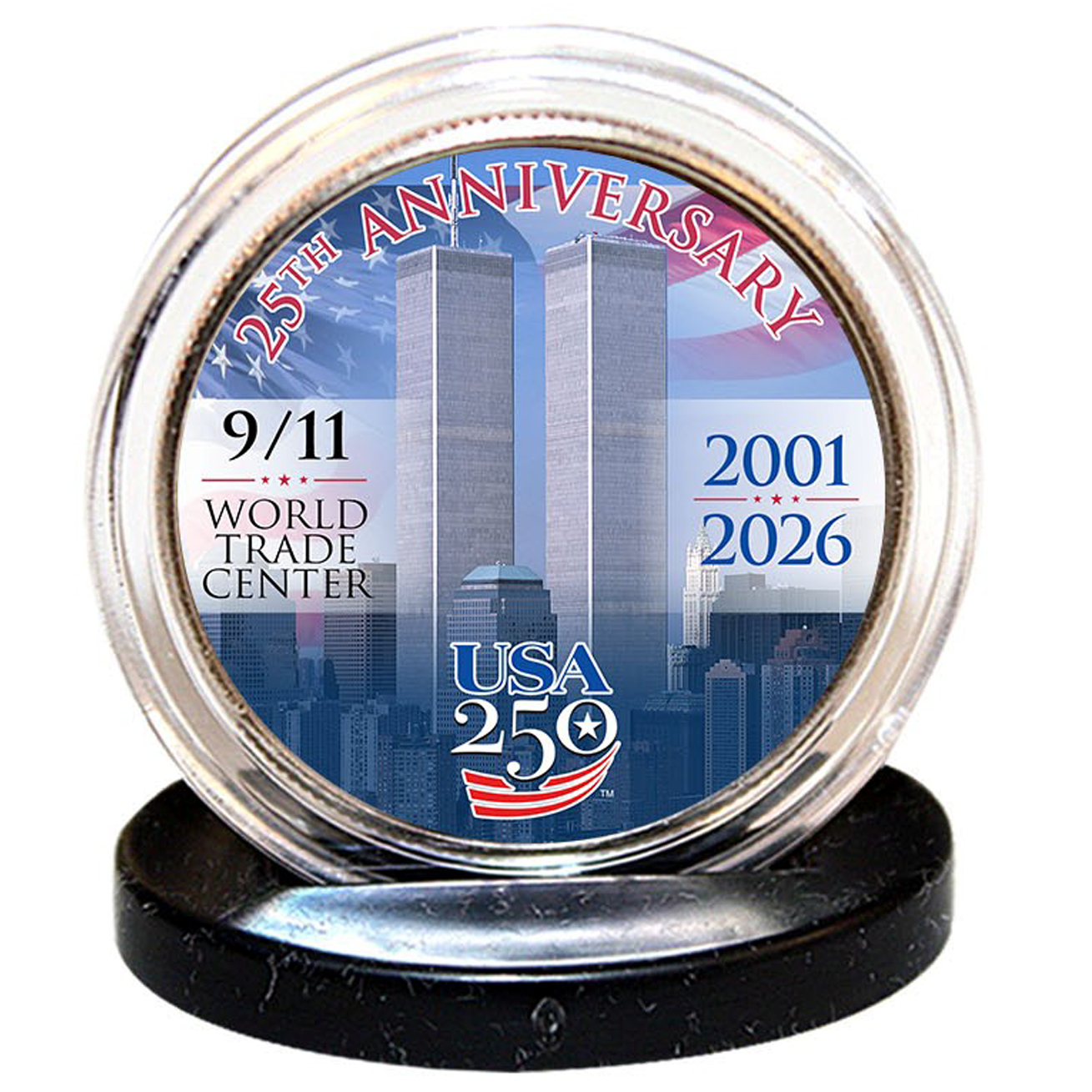 9/11 25th + America's 250th Anniversary Commemorative JFK Half Dollar