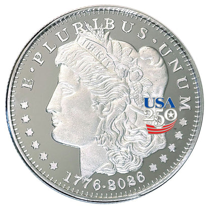 America's 250th Anniversary Morgan Dollar Nickel Silver Proof Coin